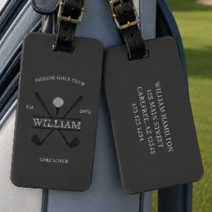 Golf Lover Cross Club Luggage Tag