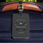 Golf Lover Cross Club  Luggage Tag<br><div class="desc">Create your own Golf Lover Cross Club Luggage Tag perfect for golf bags as well! Personalise this design with your own text. You can further customise this design by selecting the "Edit Details" button if desired.</div>