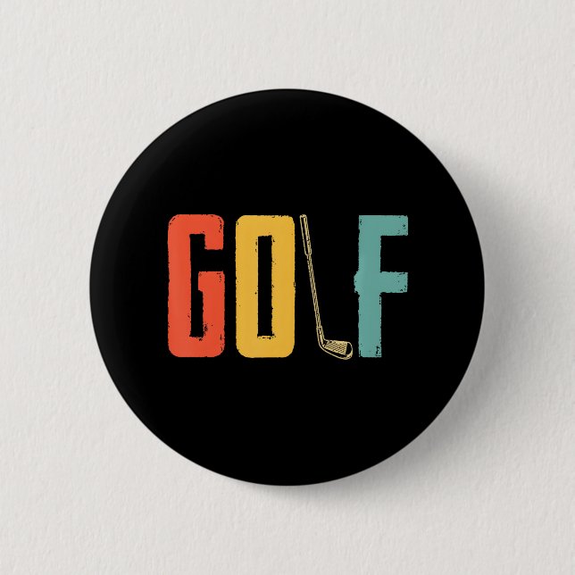 Golf Lover Golfing Golfer Golf Golfing 6 Cm Round Badge (Front)
