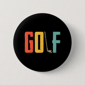 Golf Lover Golfing Golfer Golf Golfing 6 Cm Round Badge