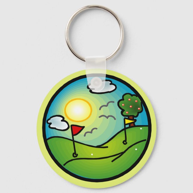 Golf Lover Key Ring (Front)
