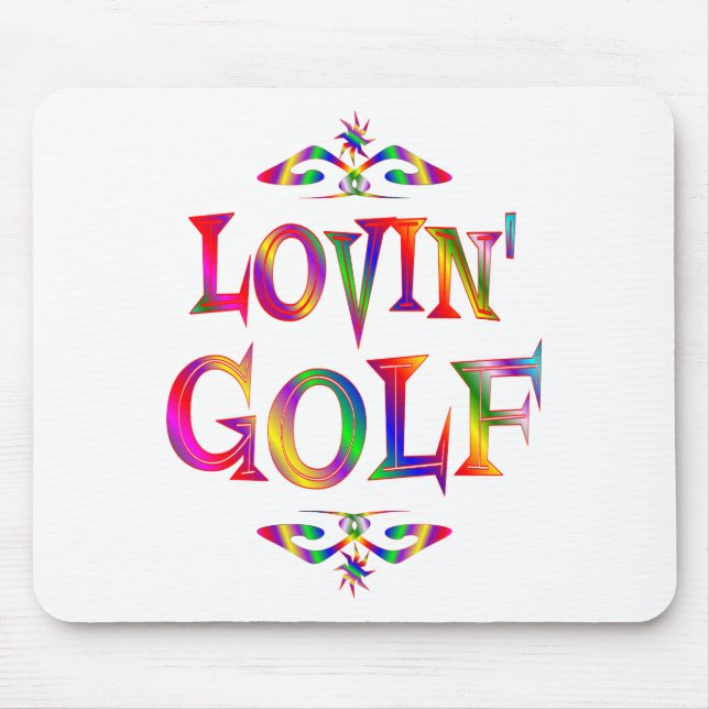 Golf Lover Mouse Mat (Front)