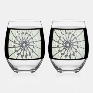 Golf Lover’s Print Stemless Wine Glass
