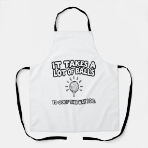 Golf Lover T-Shirt Design Apron
