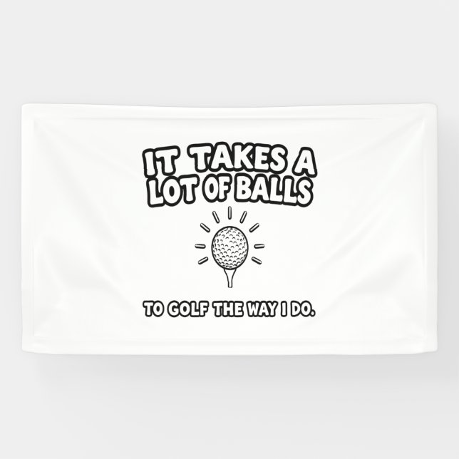 Golf Lover T-Shirt Design Banner (Horizontal)