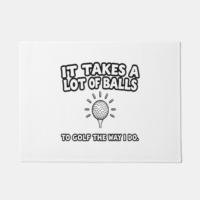 Golf Lover T-Shirt Design Doormat (Front)