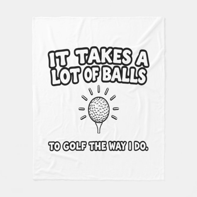 Golf Lover T-Shirt Design Fleece Blanket (Front)