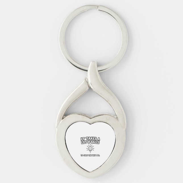 Golf Lover T-Shirt Design Key Ring (Front)