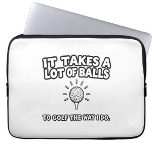 Golf Lover T-Shirt Design Laptop Sleeve