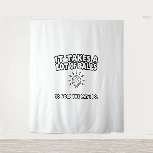 Golf Lover T-Shirt Design Tapestry (Front)