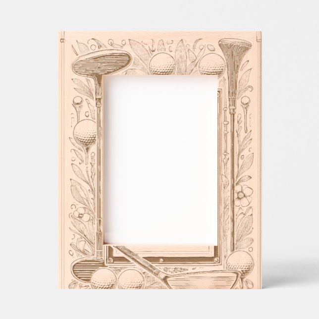 Golf lover wood etched frames (Front)