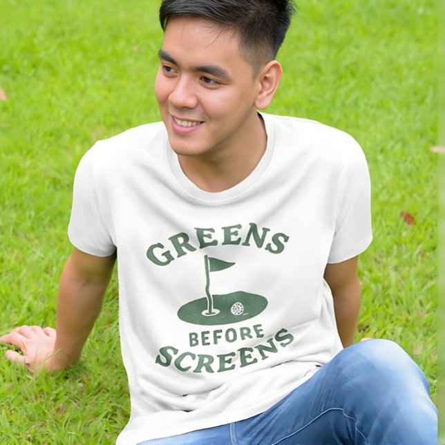 Golf Lovers - Greens Before Screens  T-Shirt (Creator Uploaded)