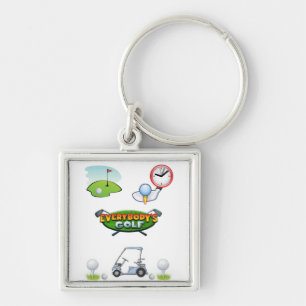 Golf lovers key chain! key ring