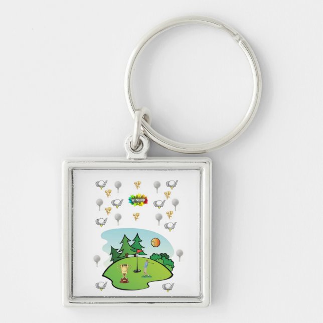 Golf lovers Key Chain! Ring (Front)