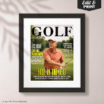 Golf Magazine Cover, Fun Golf Gift for Hole in One Poster<br><div class="desc">Celebrate a legendary golf moment with this custom golf magazine cover poster! Designed to commemorate that unforgettable hole-in-one,  this fun and stylish print features bold headlines and space for a name,  photo,  and custom details. A perfect keepsake for golfers who love the game—and love to show it off!</div>