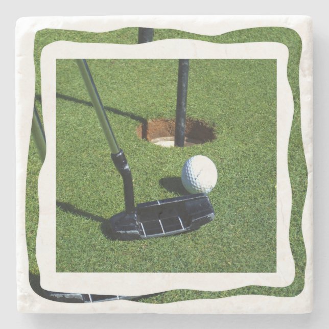 Golf Make That Par , Stone Coaster (Front)