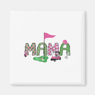 Golf Mama Pink Hole In One Golf 1st Birthday Girl Magnet