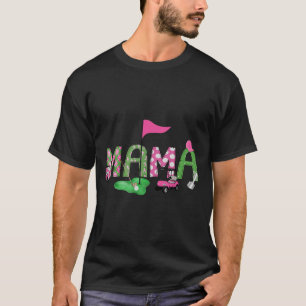Golf Mama Pink Hole In One Golf 1st Birthday Girl T-Shirt