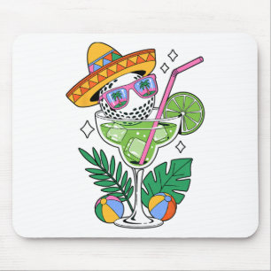 Golf Margarita Sombrero Tropical Funny Cinco De Ma Mouse Mat