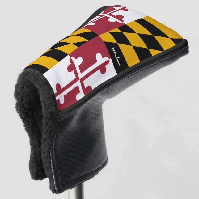 Golf Maryland & Maryland Flag / Golf Clubs Covers (3/4 Front)