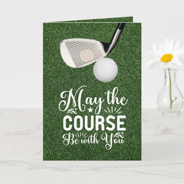 Golf May the course be with you  Card (Small Plant)