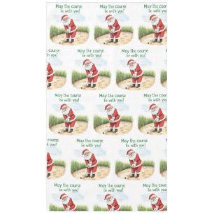 Golf May the course be with you Christmas Santa  Tablecloth