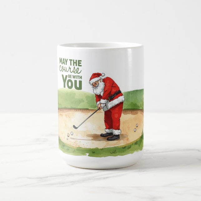 Golf  May the course be with you for Christmas Cof Coffee Mug (Center)