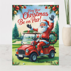 Golf “May Your Christmas Be On Par!” for Golfer  Card