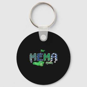 Golf mema hole in one golf 1st birthday boy party key ring
