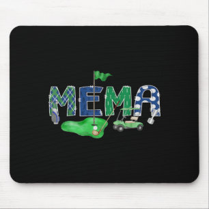 Golf mema hole in one golf 1st birthday boy party mouse mat