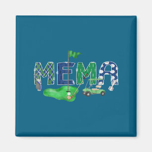 Golf Mema Hole One 1st Graphic Art Magnet