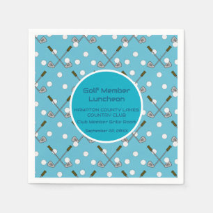 Golf Member Special Event Party Napkins