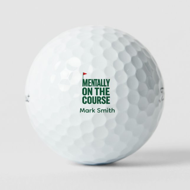Golf Mentally on the course Balls (Front)