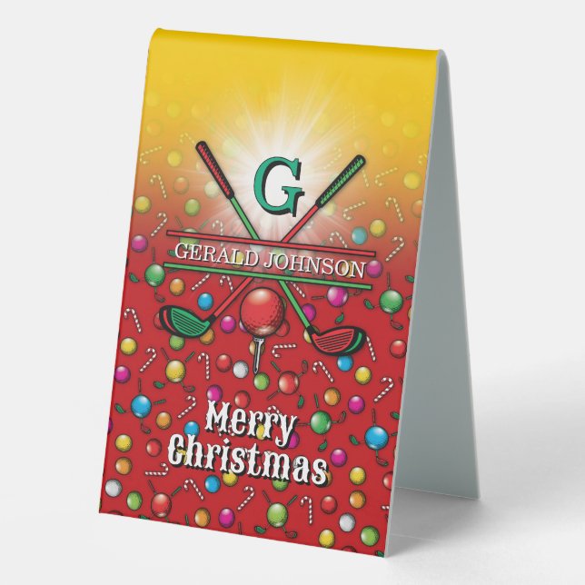 Golf Merry Christmas-Holiday Design (Back)