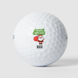 Golf Merry Christmas with Santa Claus Balls
