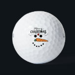 Golf Merry Christmas with Snowman Funny  Golf Balls<br><div class="desc">Golf Merry Christmas with Snowman Funny Golf Balls 
Gifts for Coach,  Instructor,  teacher,  friends,  mum,  dad,  girlfriend/boyfriend,  co-worker,  hostess,  neighbour,  him/her,  couples,  grandparents,  boss,  kids,  best friend,  family,  in-laws,  squad,  team, </div>