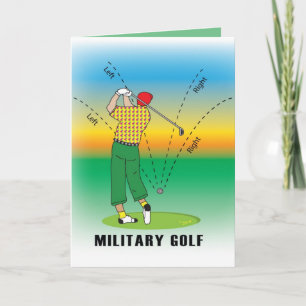 GOLF - Military Style Card