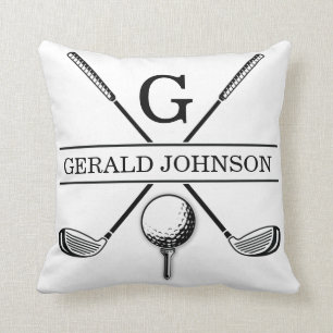 Golf Monogram Design Cushion