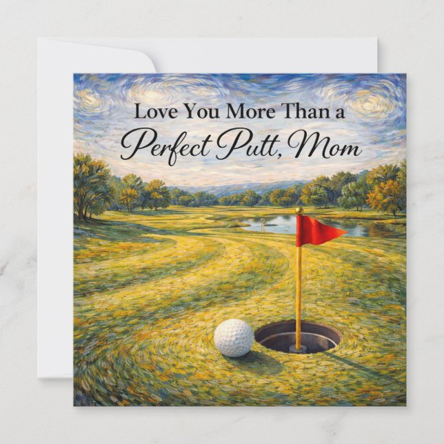 Golf Mother’s Day Card for Mum  (Front)