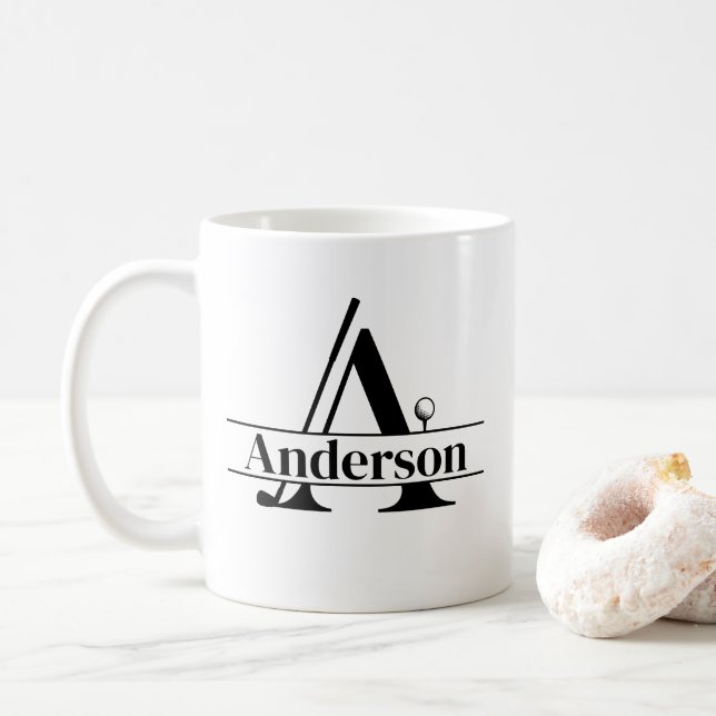 Golf Mug-Custom Name Coffee Mug (With Donut)