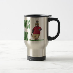 Golf Mugs: Shankapotomus Hippo Travel Mug