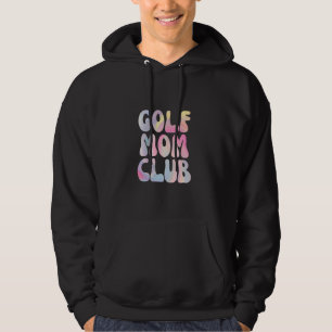 Golf Mum Club Groovy Retro Hoodie