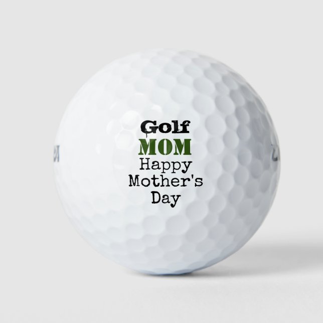 Golf Mum Happy Mother's Day  Golf Balls (Front)