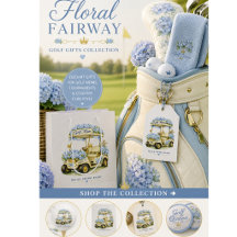 Golf Mum Hydrangea Floral Golf Cart