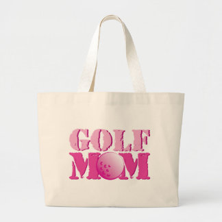Golf Mum Pink Large Tote Bag