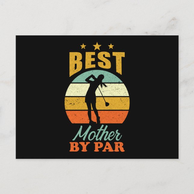Golf Mum Postcard (Front)