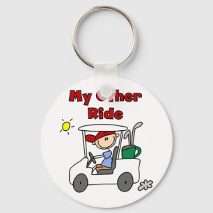 Golf My Other Ride Key Ring