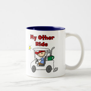 Golf My Other Ride Tshirts and Gifts Two-Tone Coffee Mug