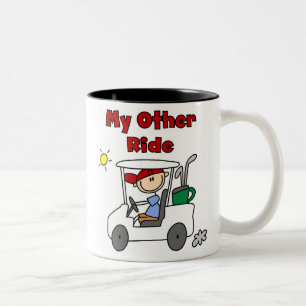 Golf My Other Ride Two-Tone Coffee Mug