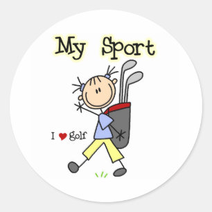 Golf My Sport  Classic Round Sticker